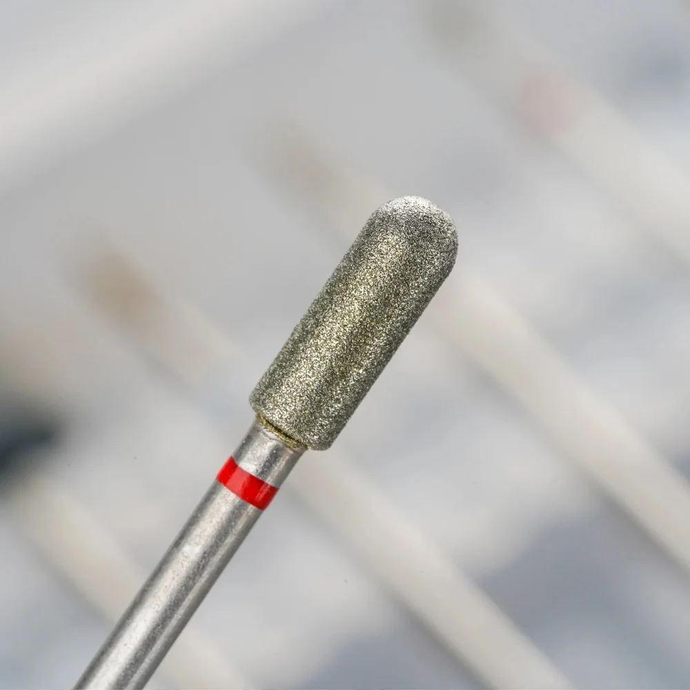 6PCS Diamond Nail Drill Bit Set Electric Milling Cutters For Manicure Rotary Burr Cuticle Clean Manicure Drill Accessories