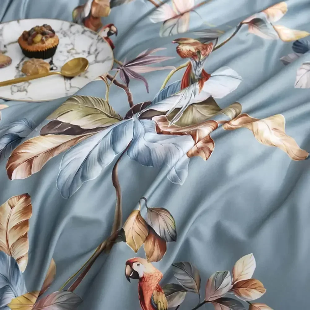 Svetanya Floral Bedlinens Egyptian Cotton Bedding Set Queen King Ru Full Size Sheet Duvet Cover Set Underwear 4
