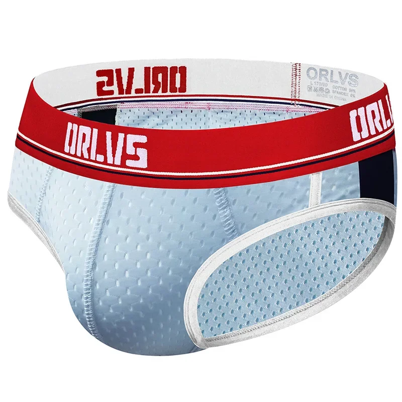

ORLVS men's underwear low waist fashion bag anti-strangulation briefs men OR192