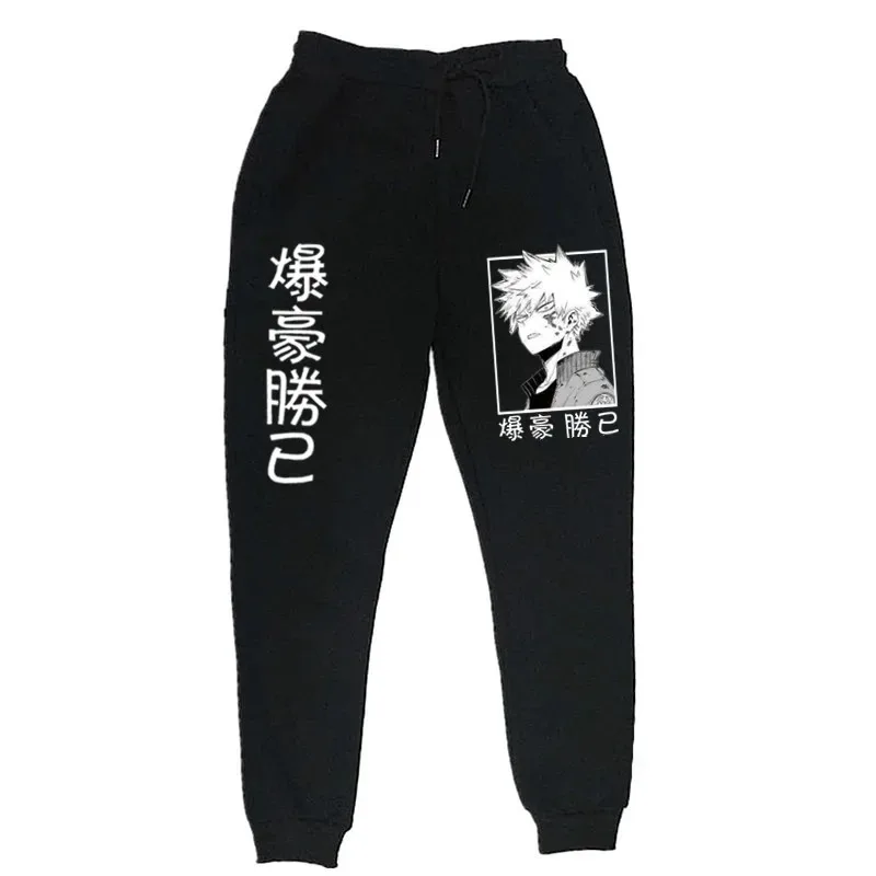 Hot Selling Men's Casual Trousers Japanese Anime My Hero Academia Katsuki Bakugo Harajuku Men's Pants  Jogging Sweatpants S-3XL 6