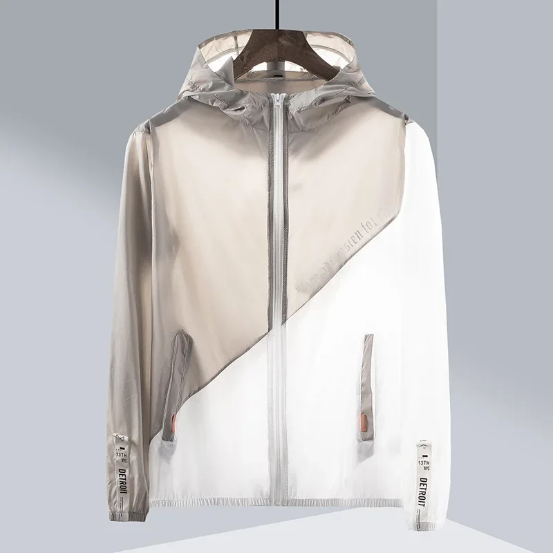 Couples Women Summer Spring Sunscreen Breathable Wear Skin Men's Jacket UV Men Hooded Thin Running Camping
