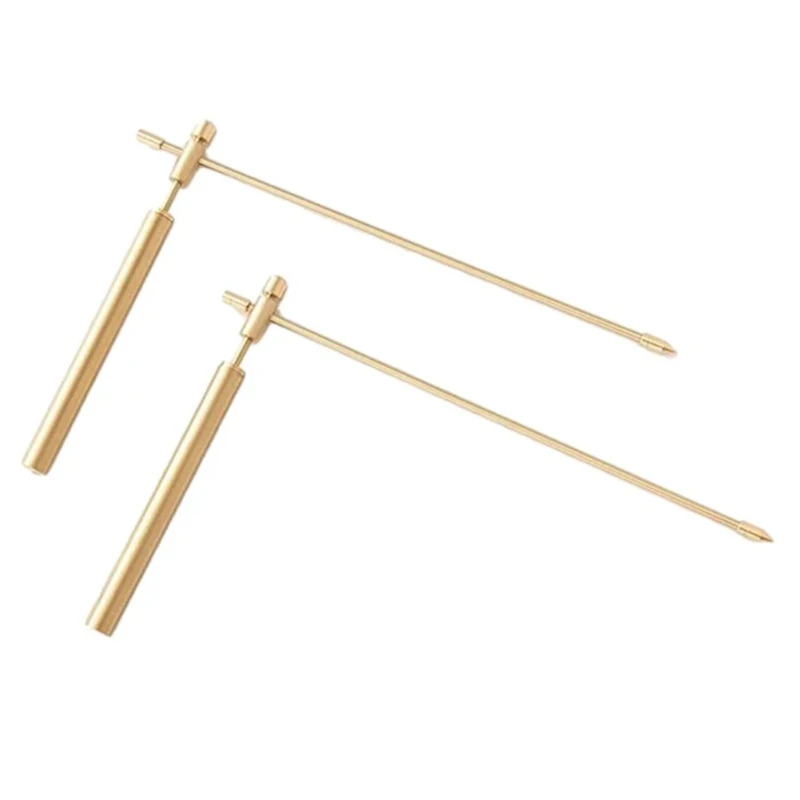 HOT SALE 2Pcs Copper Dragon Seeking Dowsing Rod Outdoor Energy Water Witching Adjustable Detector Measuring Detachable Tool 4