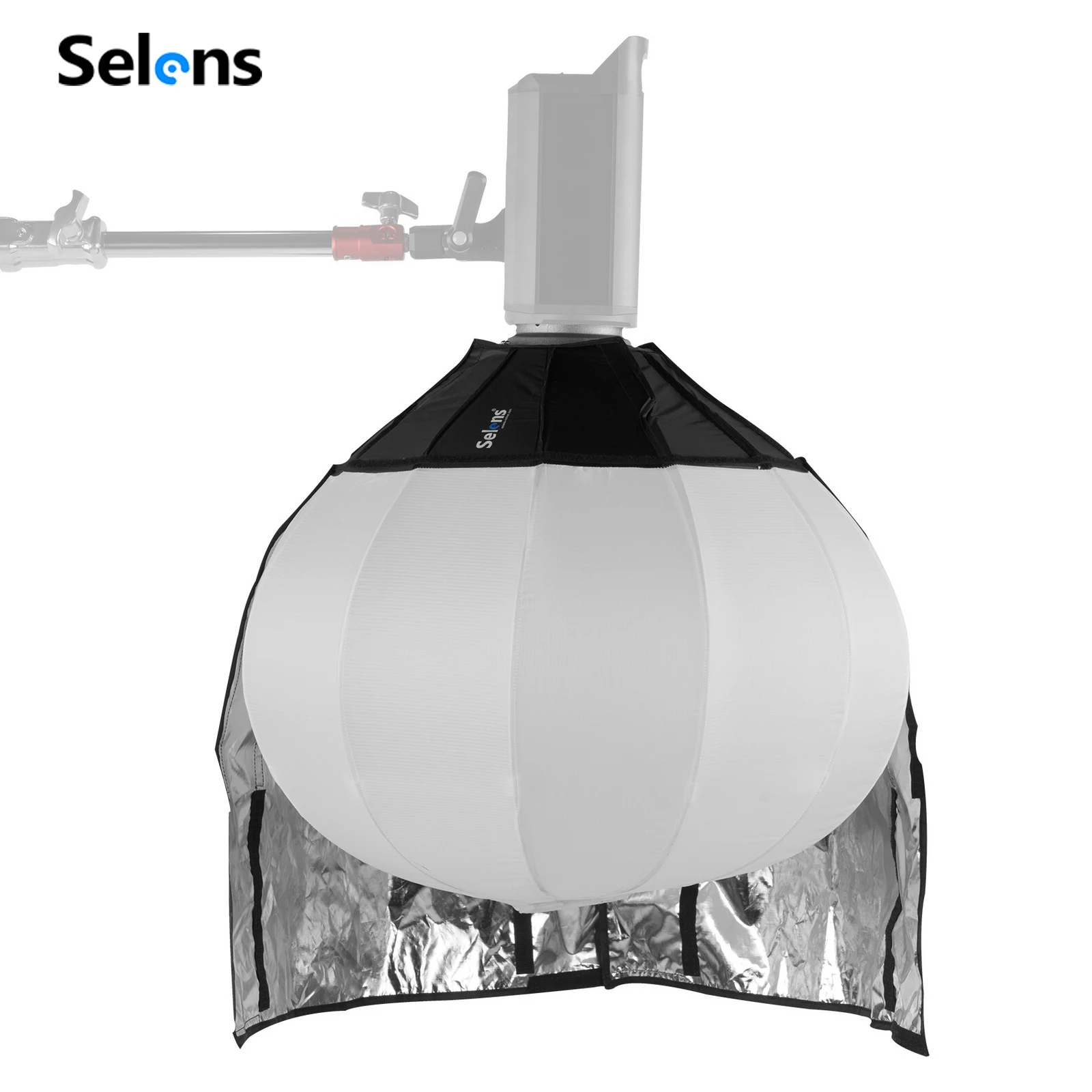 Selens 50/65/80cm 구형 소프트박스(쉐이딩 천 포함) 사진 스튜디오 플래..