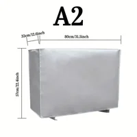 Housse d'unité extérieure de climatiseur de grande taille, Protection UV, imperméable, anti-poussière, tissu Oxford toutes saisons, 1 pièce 6