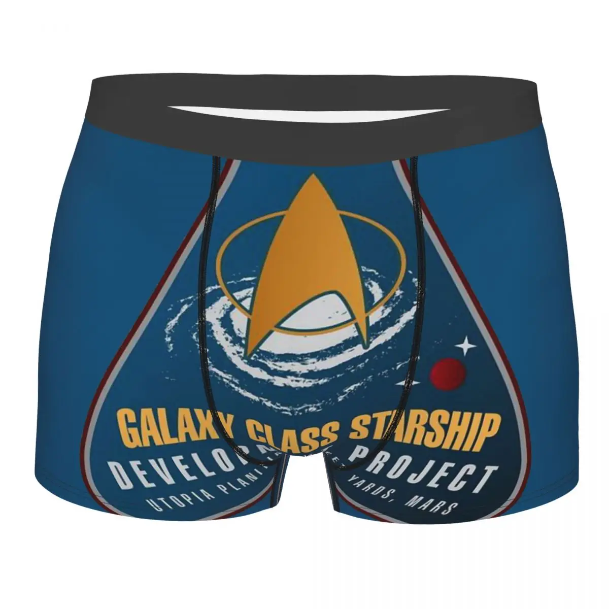 

Star Treks Starfleet Theme Design Mencosy Boxer Briefs,3D printing Underpants, Highly Breathable Top Quality Gift Idea