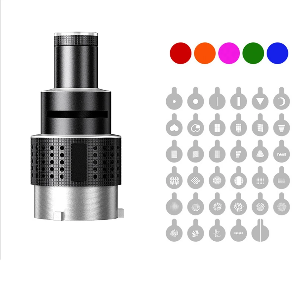 Photograph Flash Snoot Conical Lens Video Modelling Shape Photo Studio Light Kit Optical Spotlight Lens 35 Gobos