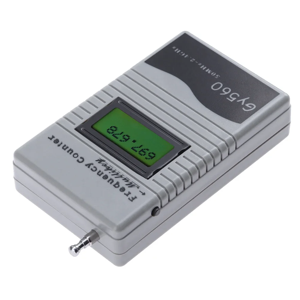 Frequency Counter Tester Frequency Meter Handheld Frequency Counter for Two-way Radio Mobile Phone 50 MHz-2.4 GHz GY560 Frequency Counter Meter