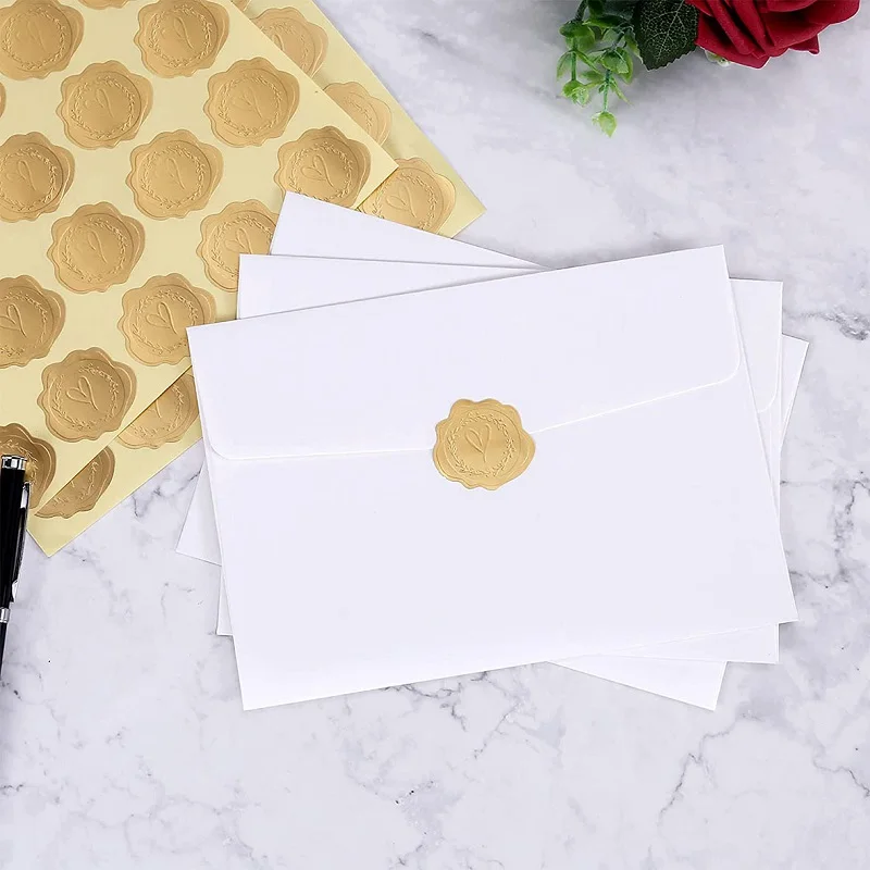 Lind Kitchen 20PCS/Sheet Rose Gold Heart Stickers Heart Envelope Seals  Round Sealing Sticker for Wedding Invitation Card Envelope Valentine's Day  Bridal Shower Favor - Yahoo Shopping