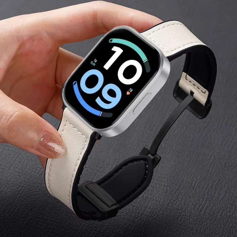 Magnetic Leather and Silicone Hybrid Strap