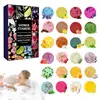 24pcs Shower Steamers Advent Calendar kit Aromatherapy Shower Bombs Self Care and Relaxation Stress Relief Bath Bombs 1