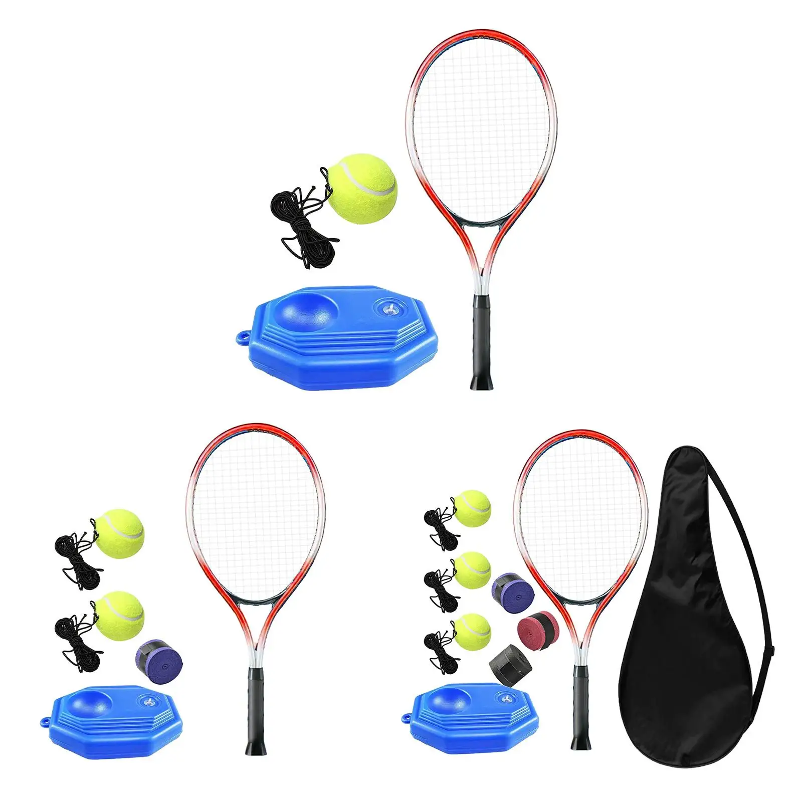 tennis trainer tennis accessories tennis trainer rebound ball solo training equipment for beginners exercise single player self practice for park garden backyard
