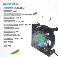 USB puissance radiateur Mini ventilateur ventilateur de refroidissement pour Android TV Box refroidisseur décodeur sans fil silencieux meilleur vendeur TVBox refroidisseur 2025 4