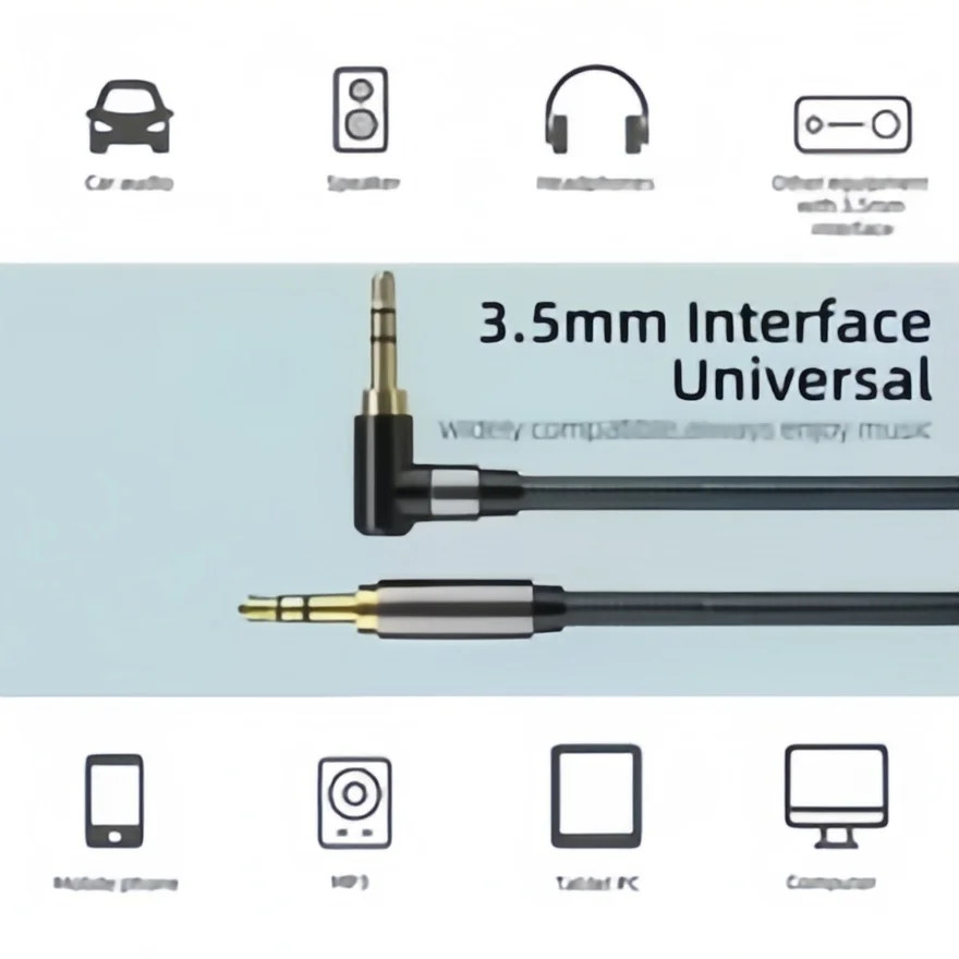 Premium 3.5mm Audio Cable - HiFi Stereo Sound