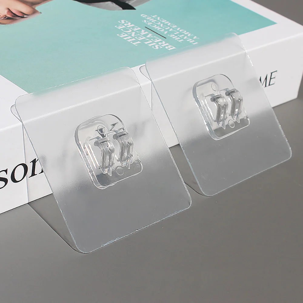 

Non-marking Shelf Wall 2/6 Adhesive Hooks For Accessories Patch Storage Baskets Kitchen Organizer Hooks Door Bathroom