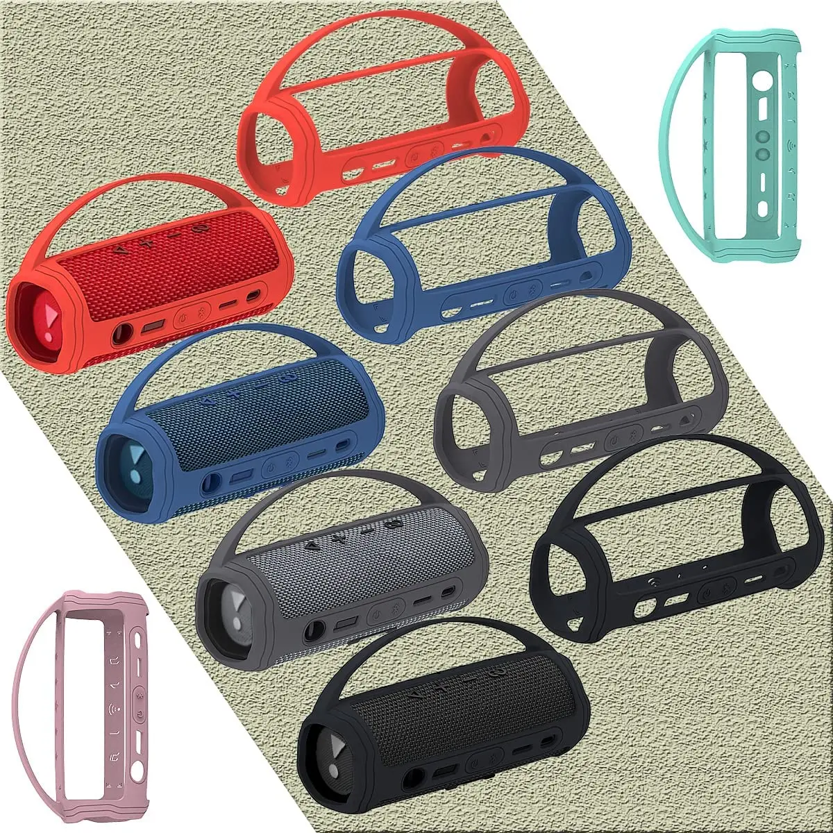 Silicone Protective Cover for Portable Bluetooth Speaker
