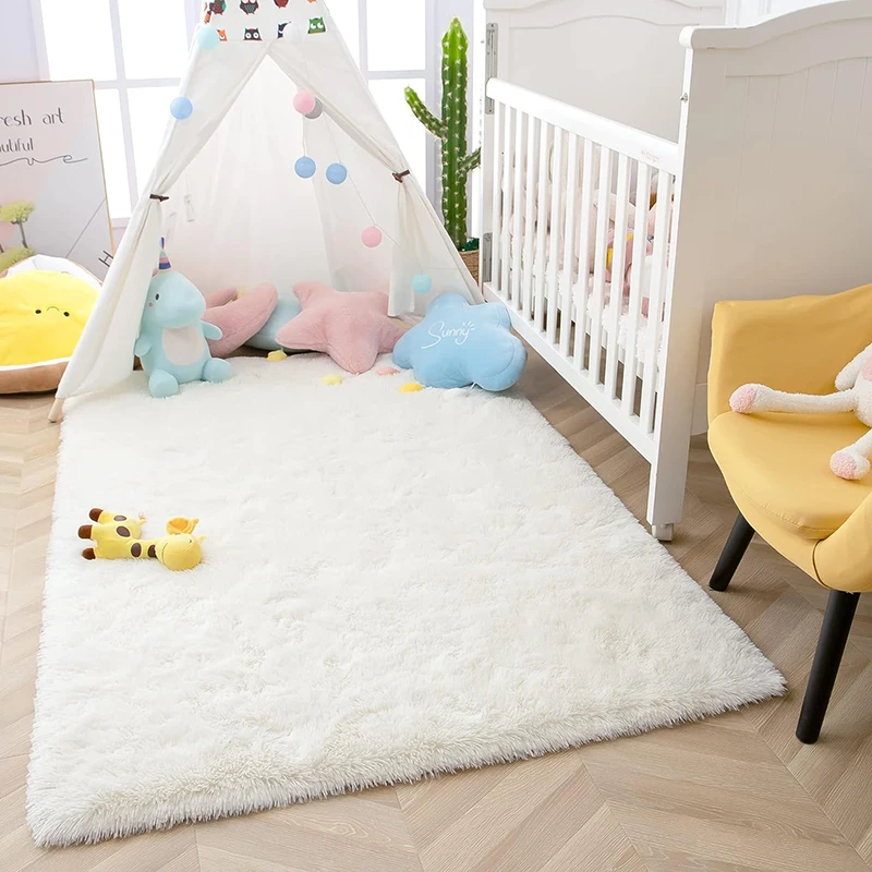 Pink Carpet Living Room Tie-dye Carpet Soft And Fluffy Room Mats large Size Living Kid's Bedroom Play Cushion