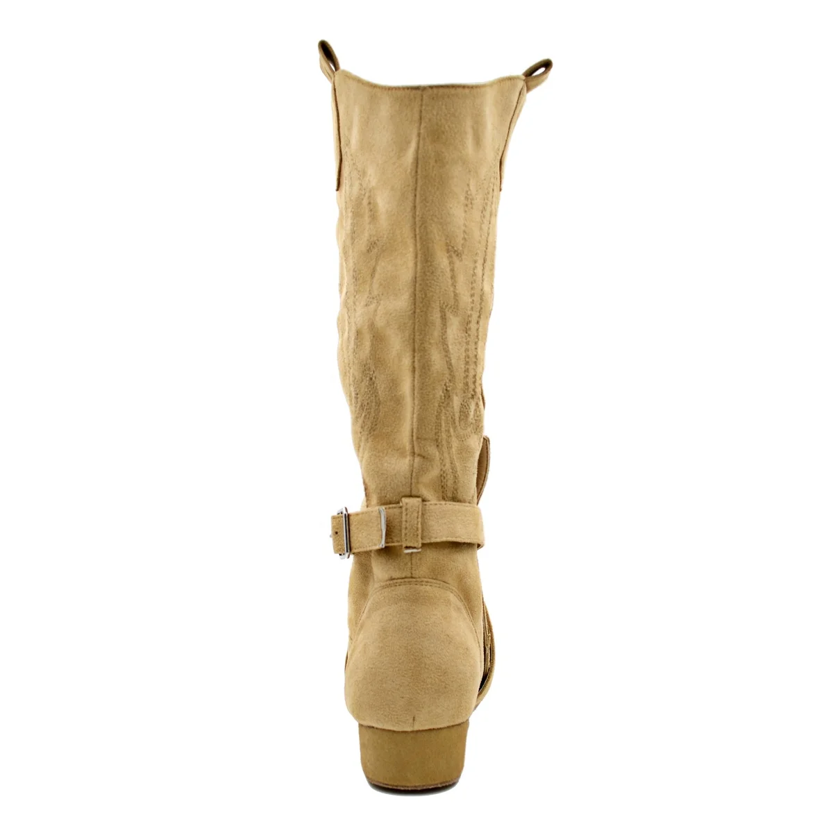 High Quality 3.5CM Heel Brown Color Women Embroidery Dance Boots Wear Indoor 2