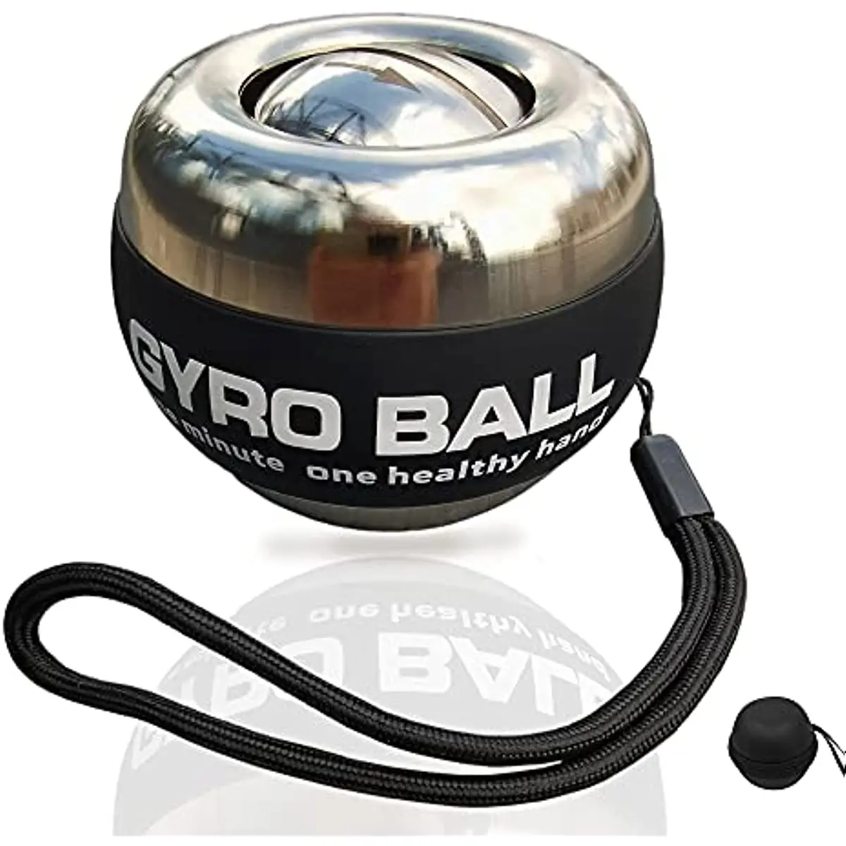 

All-Metal Power Gyro Ball Weighted Auto-Start Hand Wrist Forearm Trainer Strengthener for Exercise Joint and Muscle with Ball