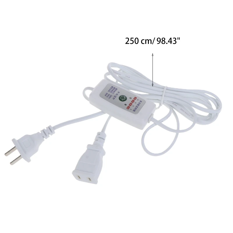 Universal 110V 220V 60W Remote Power Cord 2-12 Hour Timers Cable Fan Lamp