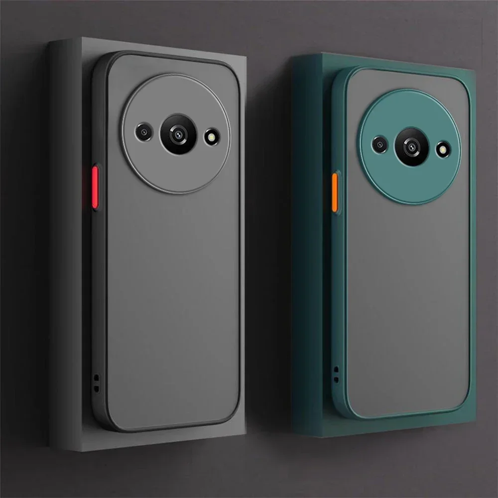 Shockproof Armor Matte Case with Soft TPU Bumper and Clear Hard Cover