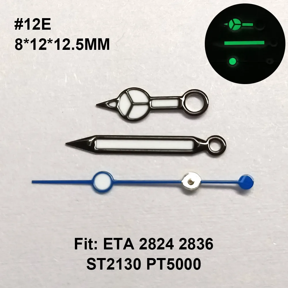 Luminous 12.5mm Watch Hands - Premium Watch Accessories