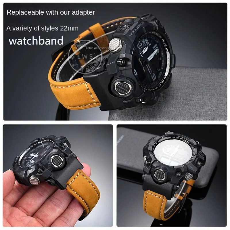 Enhanced Rubber Strap & Stainless Steel Bracelet Adapter