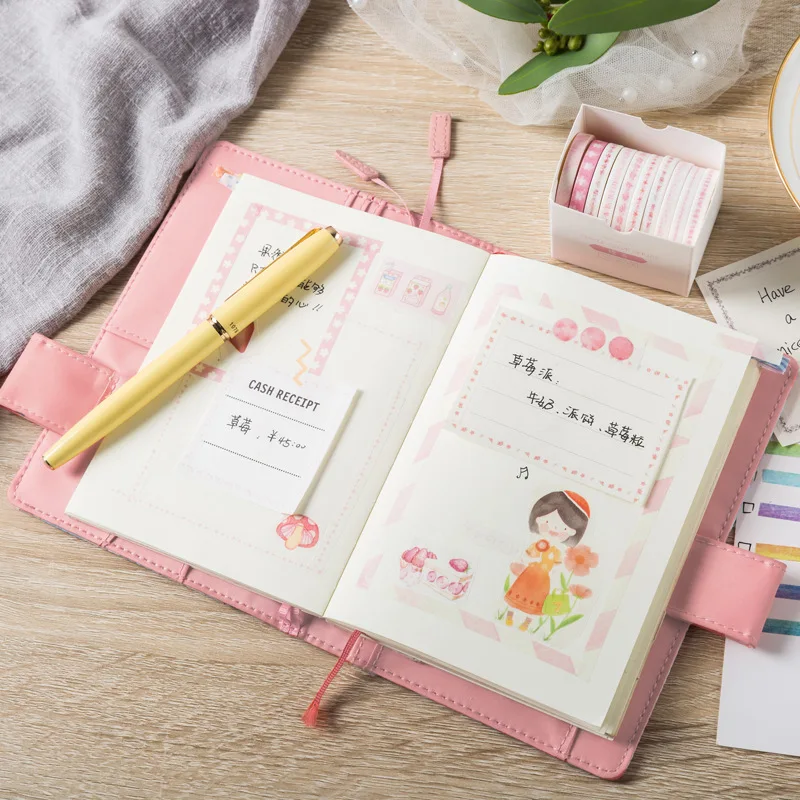 와시 테이프 DIY 재료 스티커 마스킹 테이프, 미적 문구 스크랩북 용품, 일기 장식 학교 용품, 10 롤