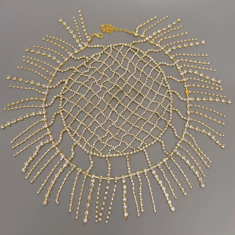 European and American Ethnic Tassel Headband Exaggerated Stage for Head