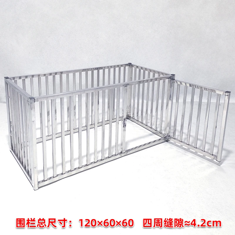

Pet Fence Dog Fence Stainless Steel Dog Cage Thickened Thickened Large, Medium and Small Dog Isolation Door Customized