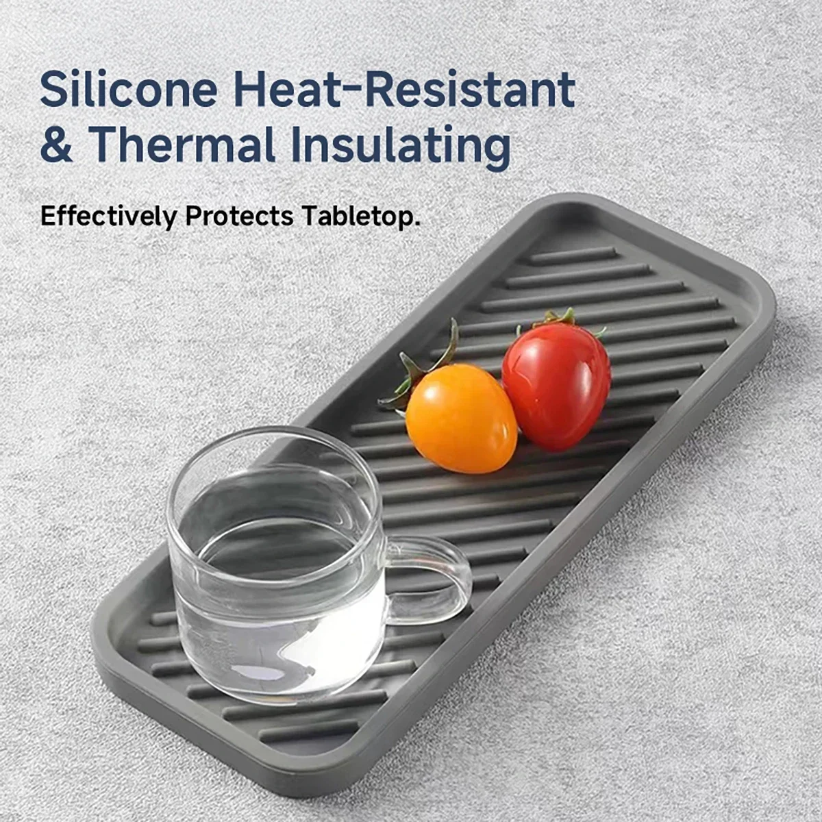 Silicone Drain Tray for Tableware Water Cup Fruit Vegetable Kitchen Sink Organizer Storage Tray Sponge Holder Soap Dispenser