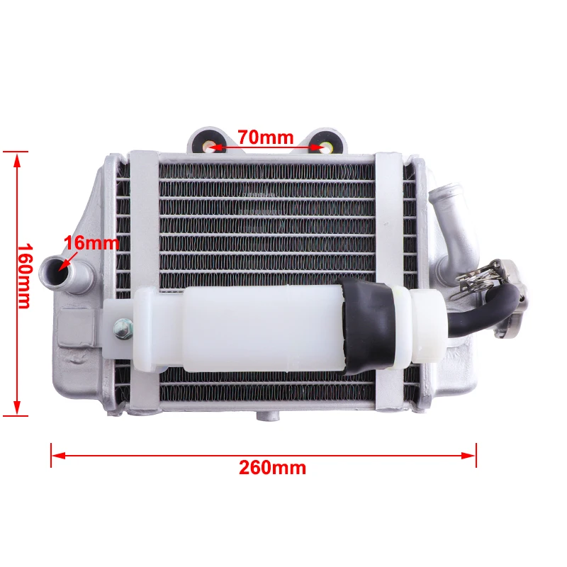 チソン ATV Water Tank Cooler Engine Radiator For Xmotos Apollo Motorcycle