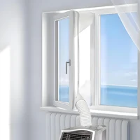 Joint de fenêtre AirLock pour climatiseur portable, 3/4M, flexible, avec fermeture éclair et adhésif rapide 1