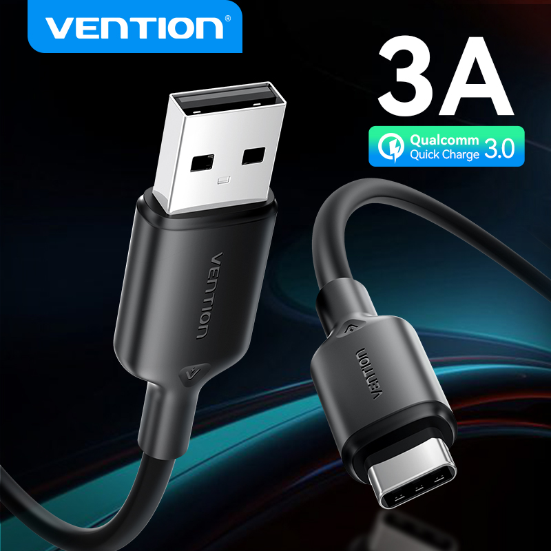 Vention USB Type C Cable USB C Cable for iPhone 15 Samsung S23 Xiaomi 11 Pro Huawei 3A Fast Charging USB C Data Charging Cable