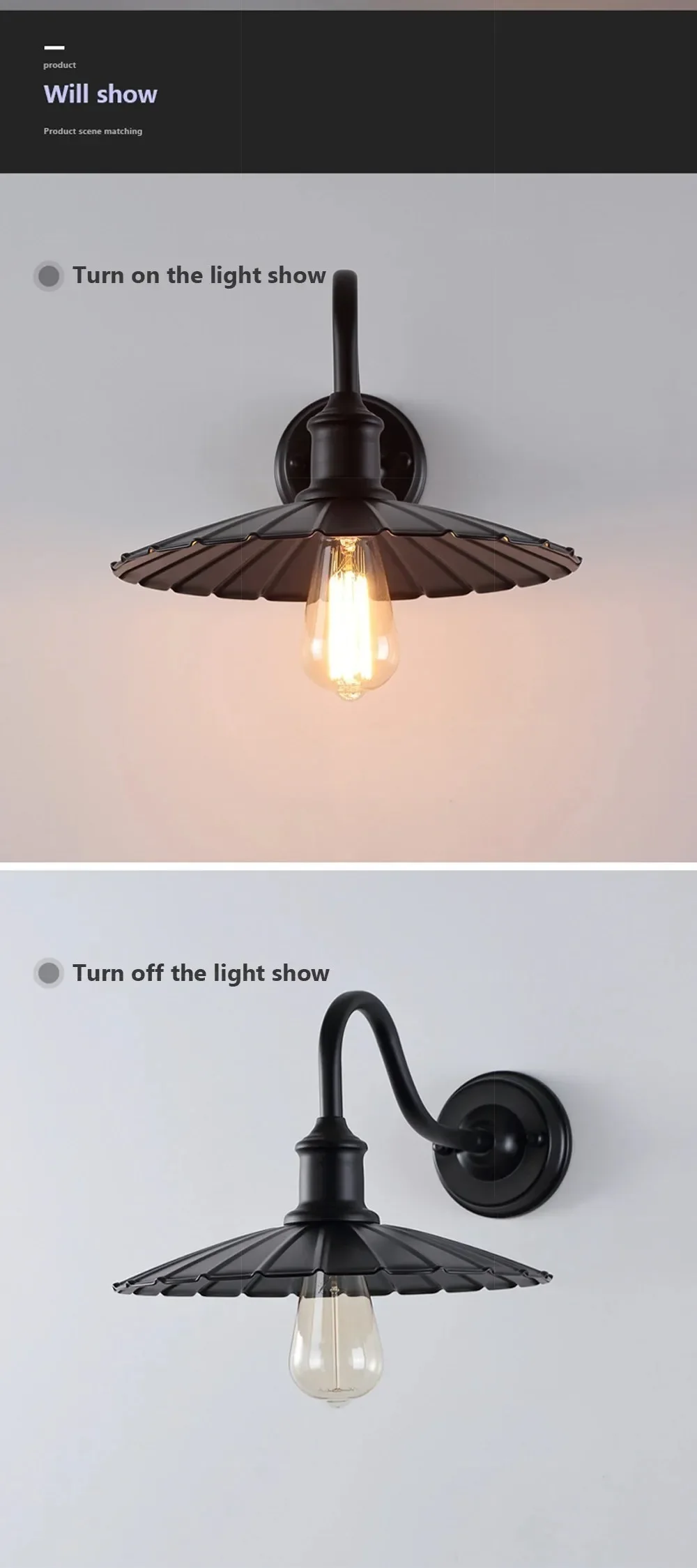 Industry Wall Lamp Retro Waterproof Wall Light For Courtyard Balcony Entrance staircase Hallway Bedroom Vintage Decor Fixtures