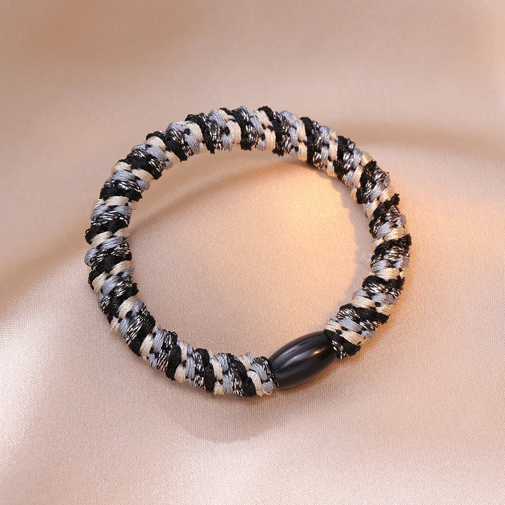 Women Hair circle Hair Scrunchies Girls Elastic Rubber Bands Ponytail Holder Weave Rubber Bands Rope Accessories