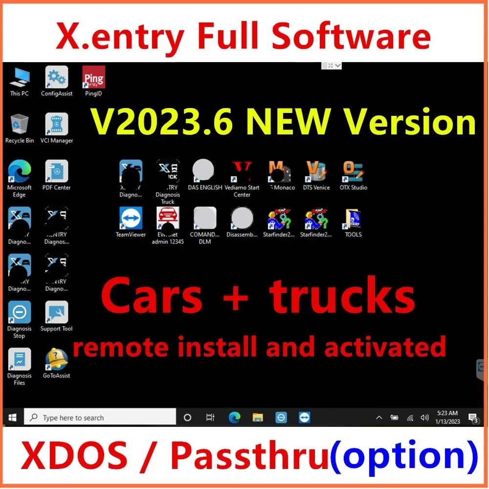 

Newest Xentry 2023.06 SSD Diagnostic Software Remote Install with Tactrix Openport 2.0 ECU Chip Tuning Tool OBD2 Scanner Tool