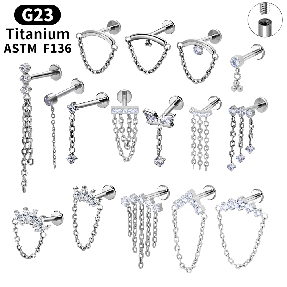 

Серьги-гвоздики из титана, 16 г, с фианитом