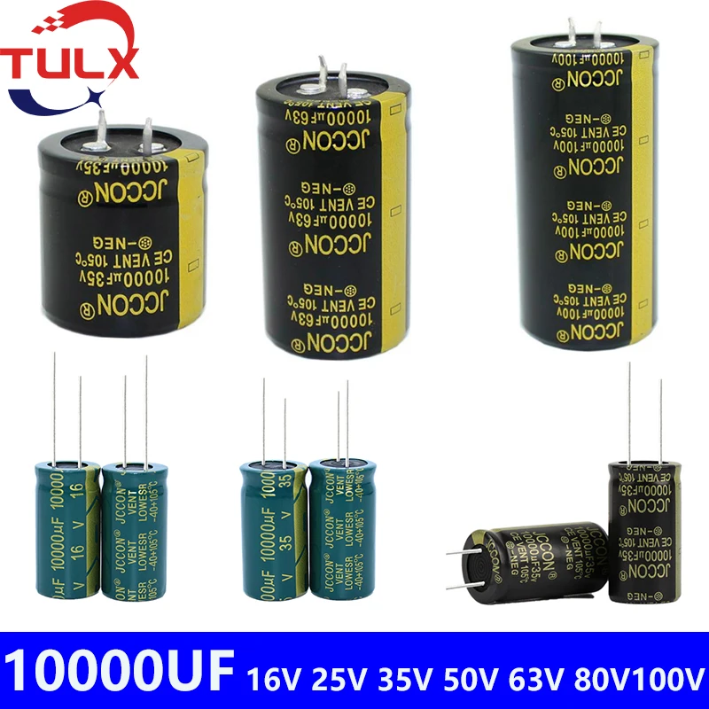 

2Pcs 10000UF Capacitor 80V10000UF Super Capacitor 25V10000UF Electrolyte Capacitor 63V10000UF Oxygen capacitor 50V 35V 16V