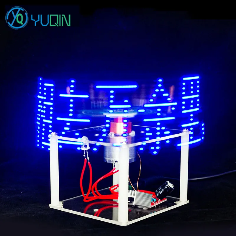 Single-Sided-Cross-Rotating-LED-Display-DIY-Production-Kit-Acrylic ...