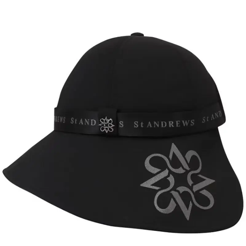 ST ANDREWS 2024 New Women's Golf Cap Sports Sunscreen Sunshade Breathable Dome Bucket Hat 2