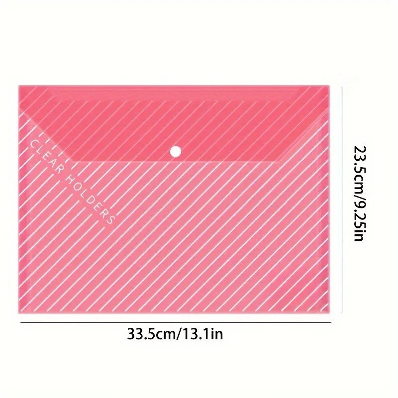25 Pack A4 Twill Folders, Snap Button Closure, Durable PP, Organizing Office Documents, Exam Papers, Must-Have for School Season - 2
