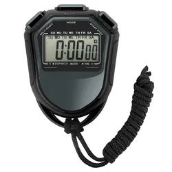 Ultimate Handheld Digital Sports Timer with Strap and LCD Display (Grey)