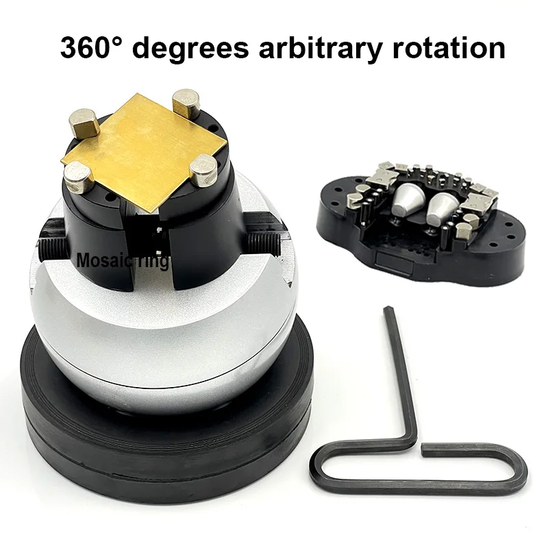 Mini Engraving Ball Vise Full Set（D,E) Jewelry Equipment Diamond Stone Block Ring Adjustable Carving Setting Tools