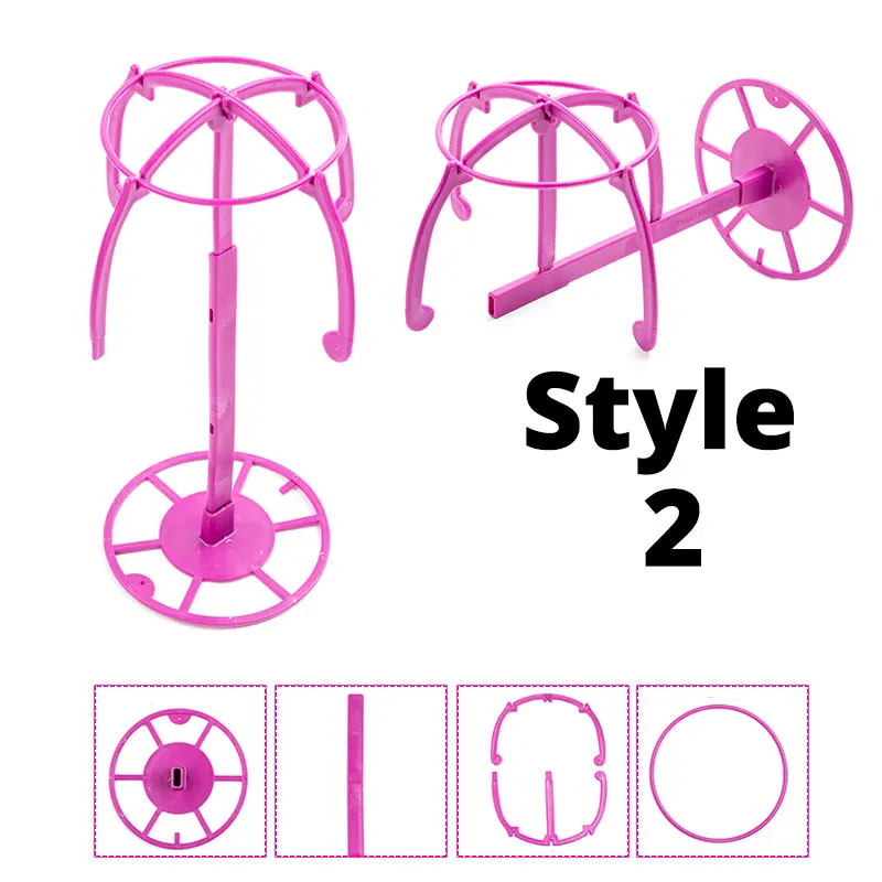 Collapsible & Portable Wig Holder - Durable Display and Drying Stand