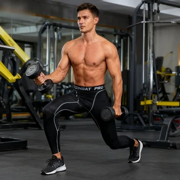 High-Performance Compression Leggings for Men Fitness Workouts Tights for Enhanced Fitness Performance and Running Comfort