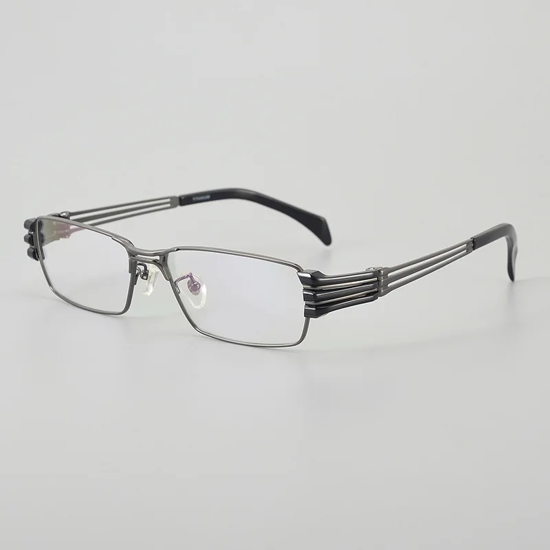 

2023 Personalized Luxury Brand Square Alloy Glasses Frame Men Women Myopia Optical Prescription Eyeglasses Frame Retro Eyewear