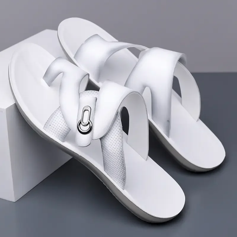 Summer Men Sandals Open Toe Flat Mens Casual Shoes Outdoor Walking Sandals for Men Beach Shoes Sandalias Hombre Men Slippers