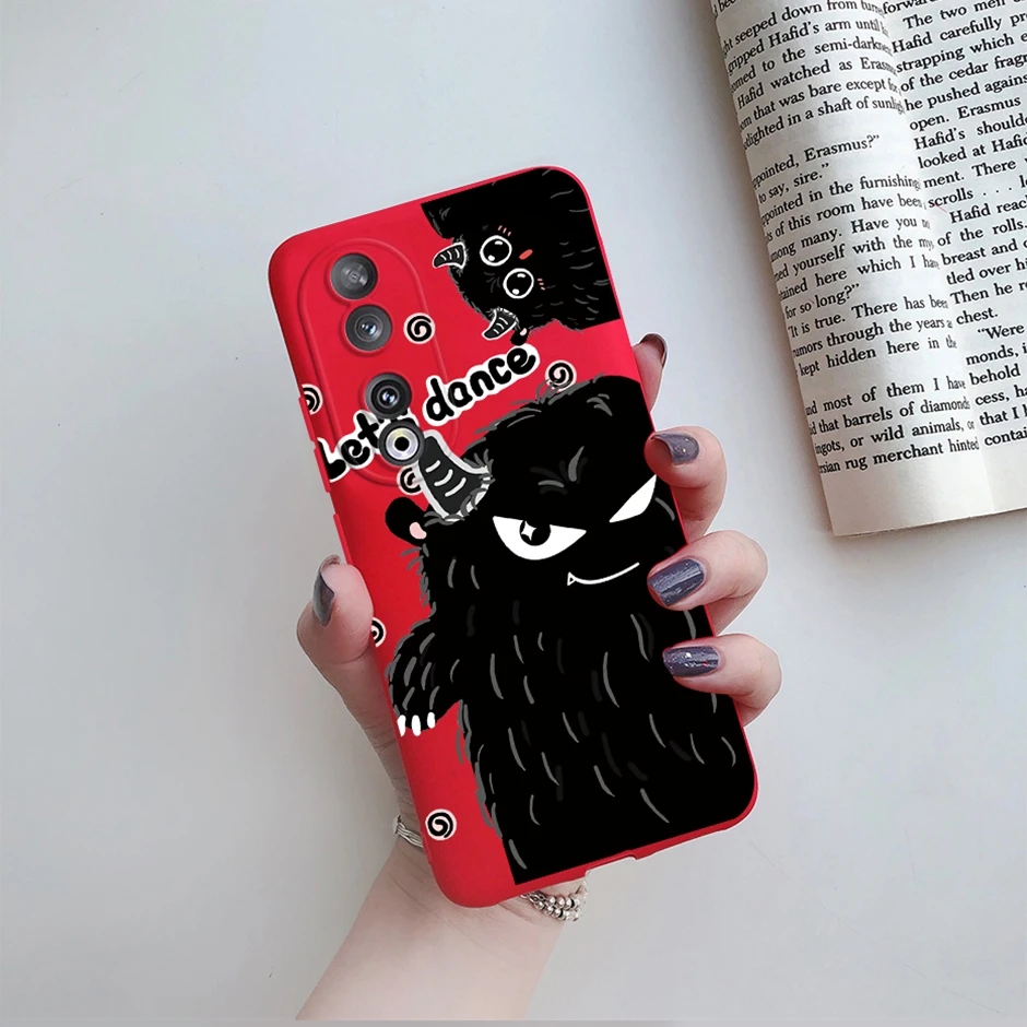 Colorful Cartoon Flower Silicone TPU Phone Case Cover for For Honor 90