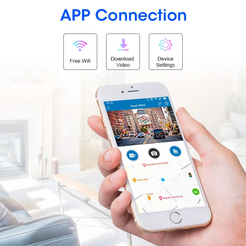 Srnubi  ī÷  ȵ̵ ڵ  ķ, ADAS 4K DVR,  , AUX, GPS ׺̼, ú  , 11.26 ġ