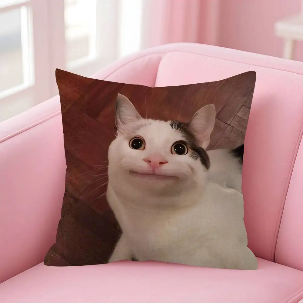 Lustiger Katzen-M-Meme-Kissenbezug, personalisierter Kissenbezug für Kinderzimmer, Wild-Party-Dekoration, Kissenbezug für Kinder, Geburtstagsgeschenk – Detail 6
